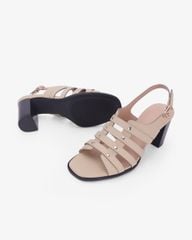 Sandal Cao Gót Hạnh Dung Quai Tán Đinh Tầng HD29206AY