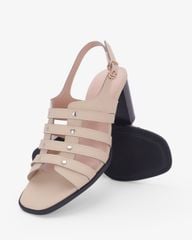 Sandal Cao Gót Hạnh Dung Quai Tán Đinh Tầng HD29206AY