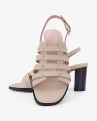 Sandal Cao Gót Hạnh Dung Quai Tán Đinh Tầng HD29206AY