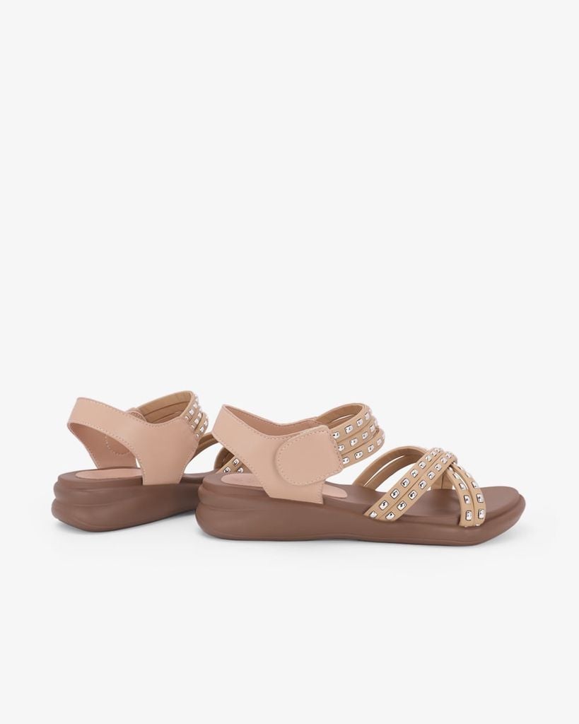 Sandal Đế Xẹp Hạnh Dung Quai Tán Đinh HD29223AY