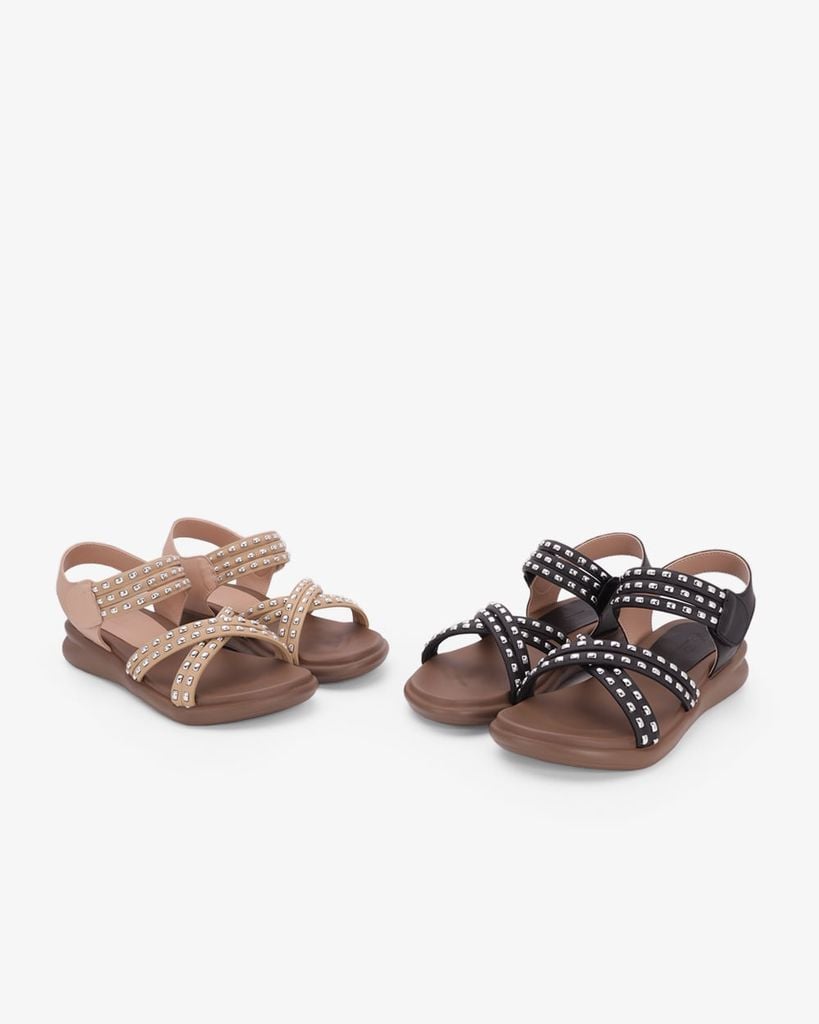 Sandal Đế Xẹp Hạnh Dung Quai Tán Đinh HD29223AY