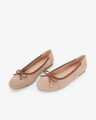Giày Búp Bê Hạnh Dung Nhung Nơ HD29229AY