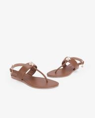 Sandal Đế Xẹp Hạnh Dung Kẹp Hoa Đính Đá HD02267AB