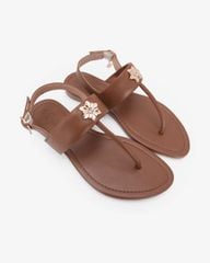 Sandal Đế Xẹp Hạnh Dung Kẹp Hoa Đính Đá HD02267AB