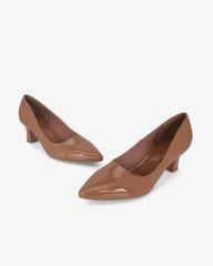 Giày Cao Gót Hạnh Dung Mũi Nhọn Da Bóng HD041040AD