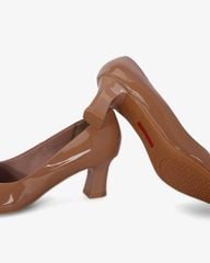 Giày Cao Gót Hạnh Dung Mũi Nhọn Da Bóng HD041040AD