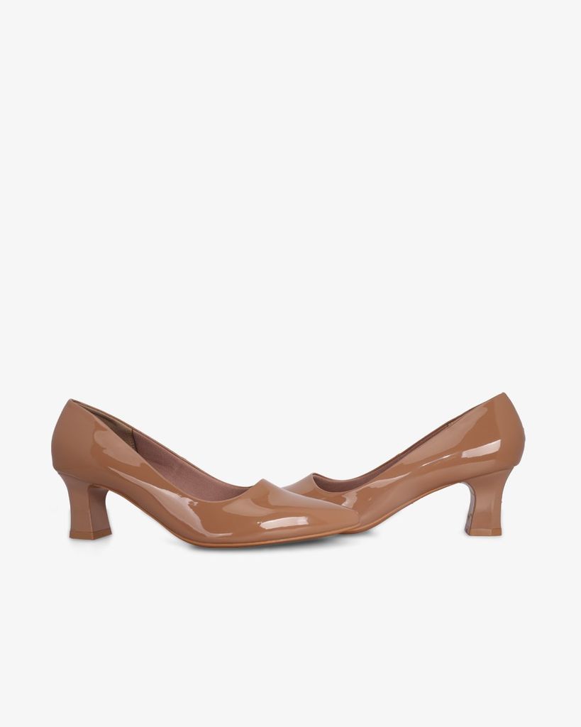 Giày Cao Gót Hạnh Dung Mũi Nhọn Da Bóng HD041040AD