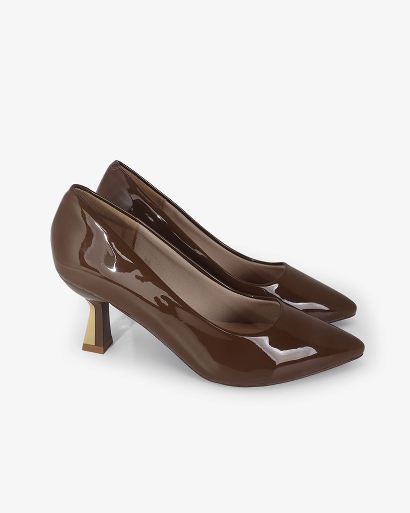 Giày Cao Gót Hạnh Dung Cổ Tròn Mũi Nhọn HD0657BA