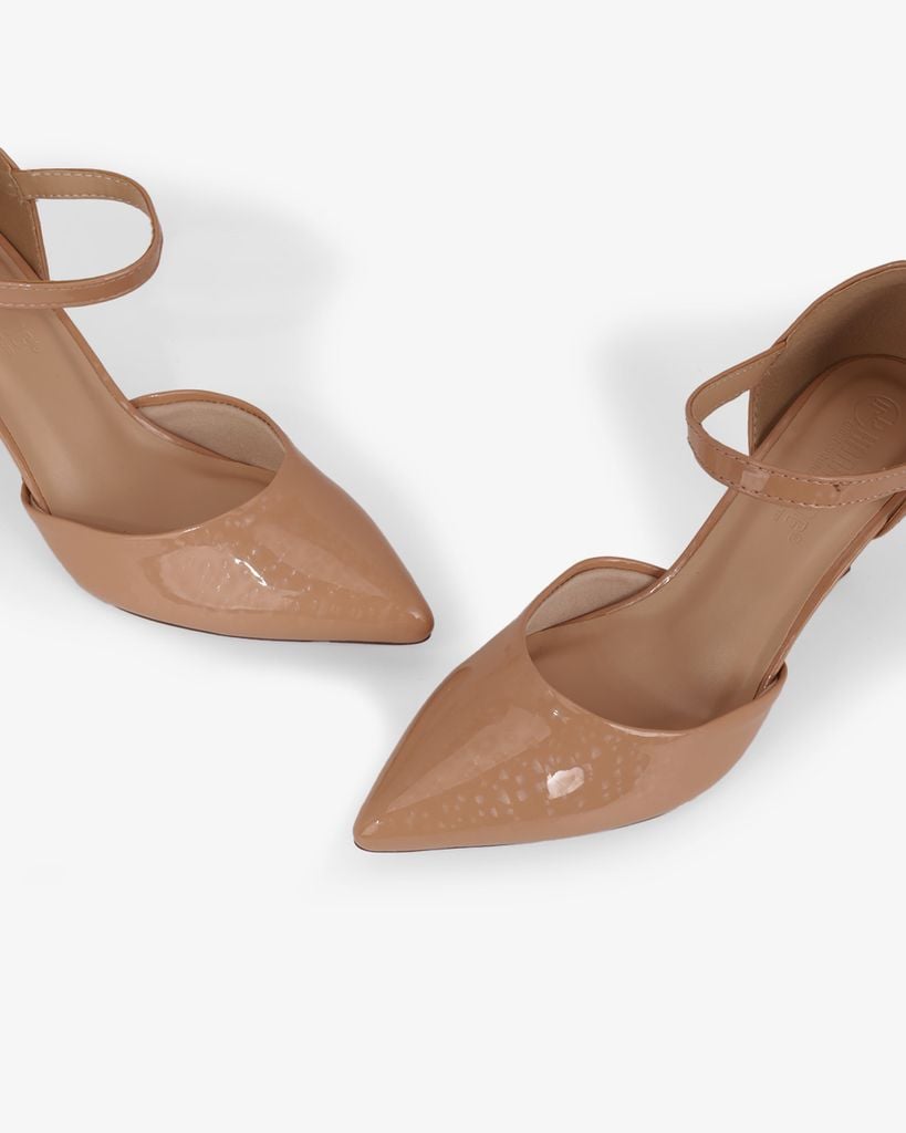 Giày Sandal Hạnh Dung Mũi Nhọn Trơn Ánh Vân HD0659BA