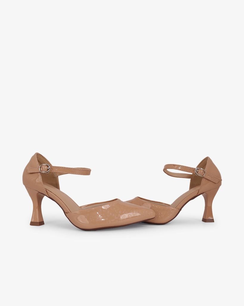 Giày Sandal Hạnh Dung Mũi Nhọn Trơn Ánh Vân HD0659BA