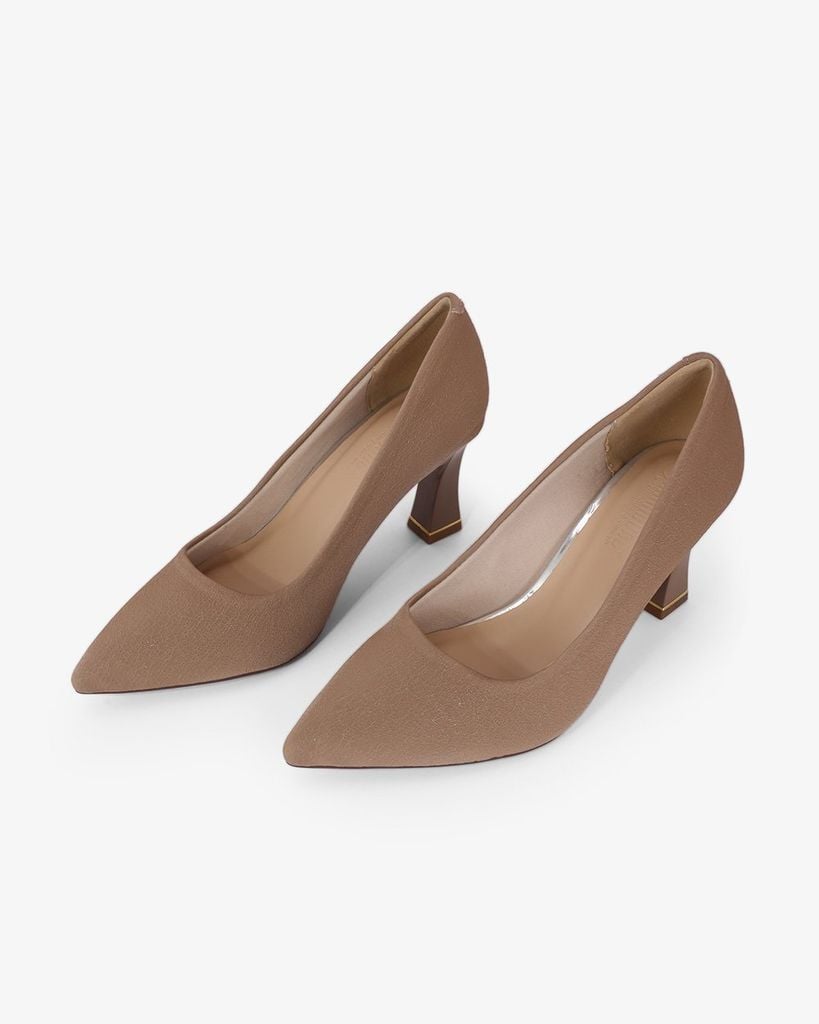 Giày Cao Gót Hạnh Dung Nhung Mềm HD0664BA