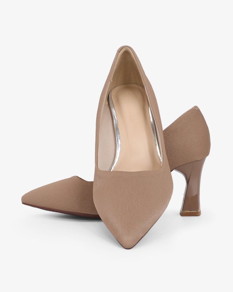 Giày Cao Gót Hạnh Dung Nhung Mềm HD0664BA