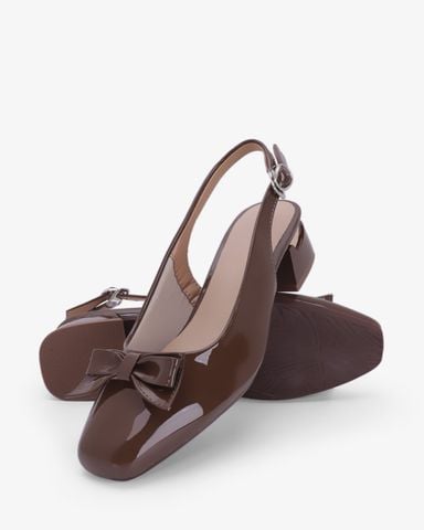 Giày Sandal Cao Gót Hạnh Dung Khóa Nơ HD0670BA