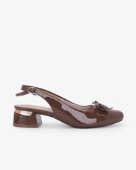 Giày Sandal Cao Gót Hạnh Dung Khóa Nơ HD0670BA