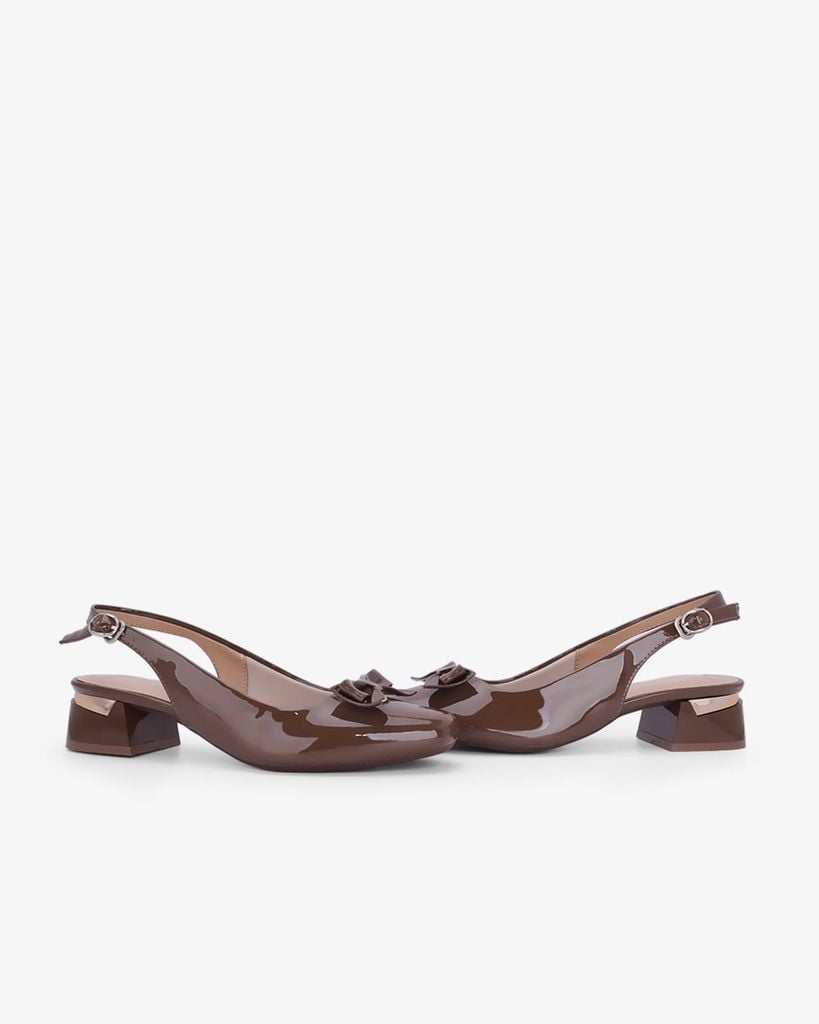 Giày Sandal Cao Gót Hạnh Dung Khóa Nơ HD0670BA