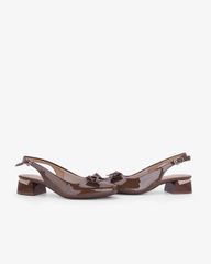 Giày Sandal Cao Gót Hạnh Dung Khóa Nơ HD0670BA