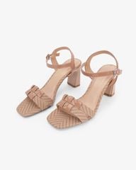 Sandal Cao Gót Hạnh Dung Quai Đan HD0672BA