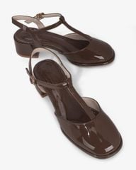 Giày Sandal Hạnh Dung Bít Mũi T Da Bóng HD0927AS