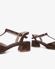 Giày Sandal Hạnh Dung Bít Mũi T Da Bóng HD0927AS