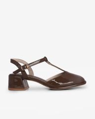 Giày Sandal Hạnh Dung Bít Mũi T Da Bóng HD0927AS