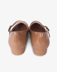 Giày Búp Bê Hạnh Dung Mũi Vuông Trơn Khóa Vàng HD0932AS