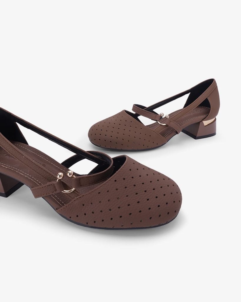 Giày Sandal Cao Gót Hạnh Dung Quai Khoen HD0952AS