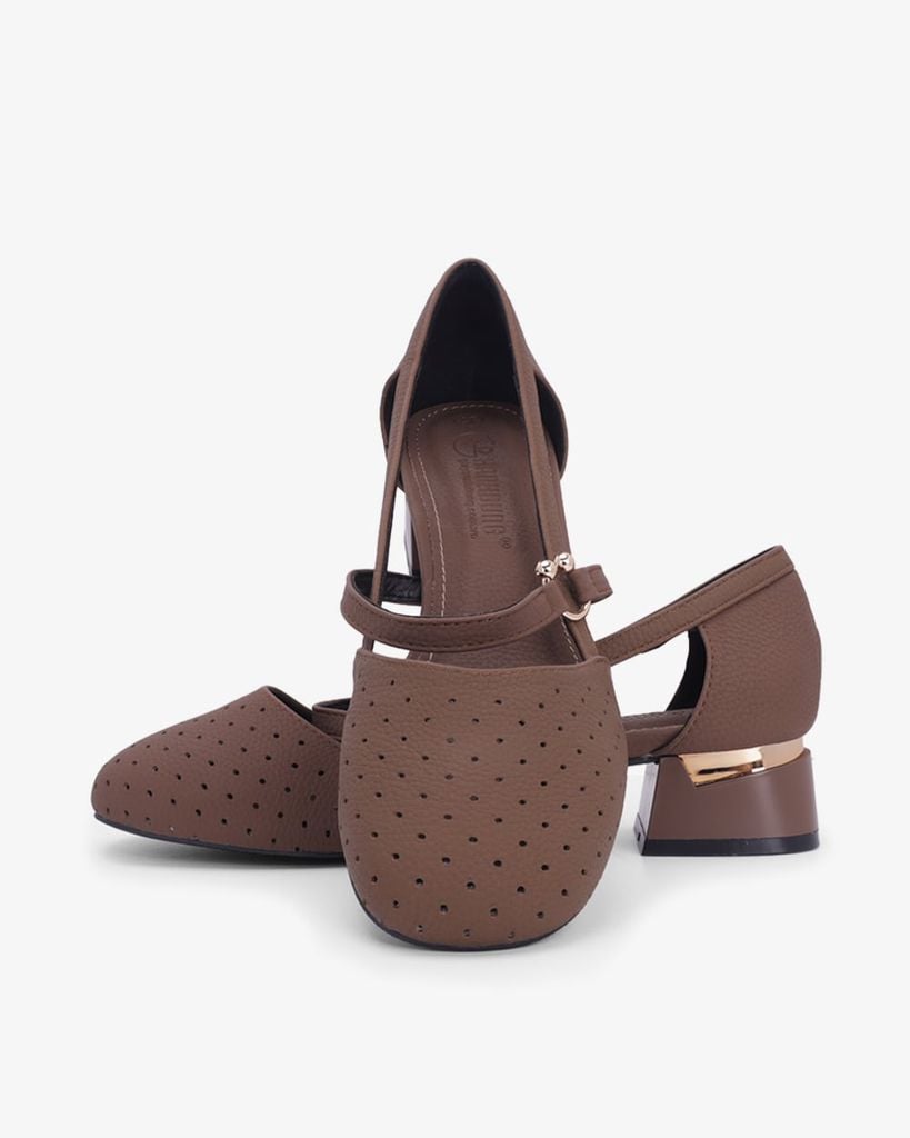 Giày Sandal Cao Gót Hạnh Dung Quai Khoen HD0952AS