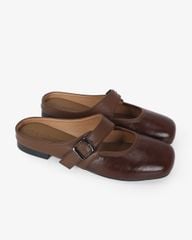 Dép Bít Mũi Hạnh Dung Khóa Nâu HD11114AV