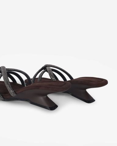 Dép Cao Gót Hạnh Dung Quai Xoàn Chéo HD11120AV