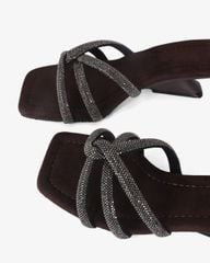 Dép Cao Gót Hạnh Dung Quai Xoàn Chéo HD11120AV