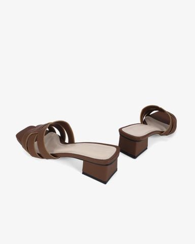 Dép Cao Gót Hạnh Dung Ba Quai Đắp Ngang HD11129AV