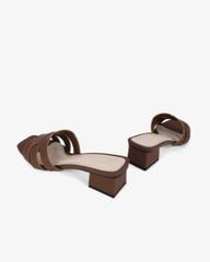 Dép Cao Gót Hạnh Dung Ba Quai Đắp Ngang HD11129AV