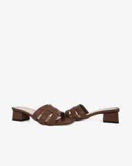 Dép Cao Gót Hạnh Dung Ba Quai Đắp Ngang HD11129AV