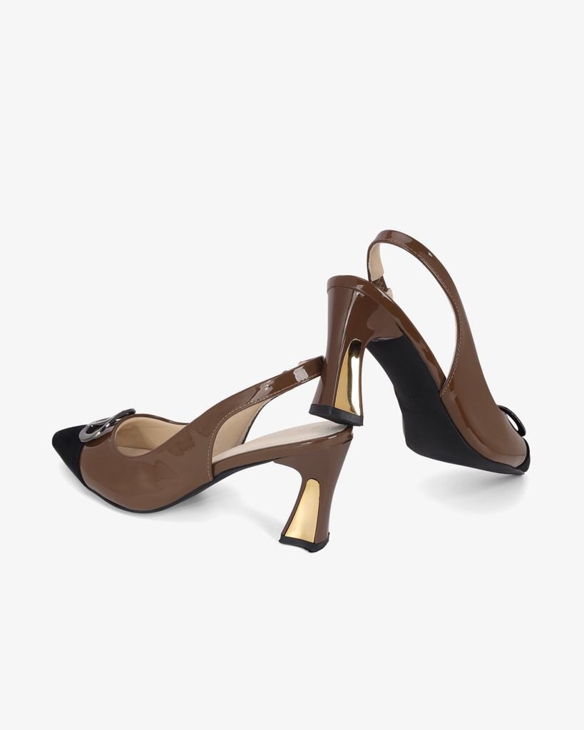 Giày Sandal Hạnh Dung Hai Màu Khóa Tròn HD11140AV