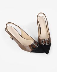 Giày Sandal Hạnh Dung Hai Màu Khóa Tròn HD11140AV