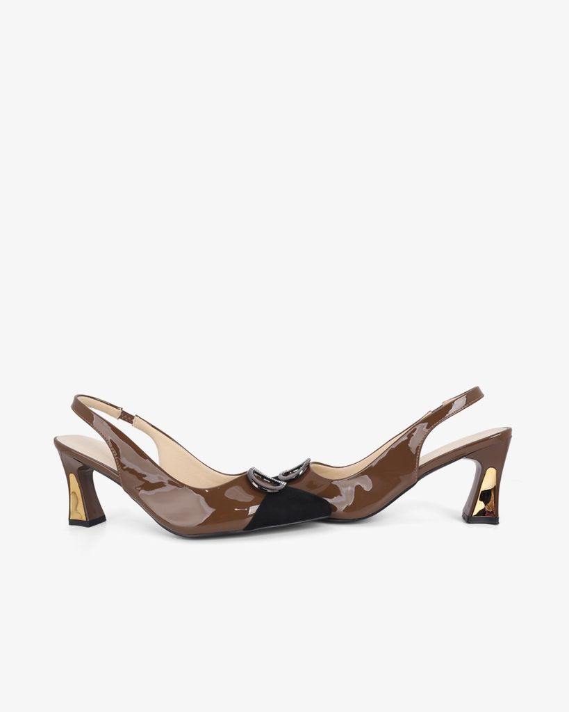 Giày Sandal Hạnh Dung Hai Màu Khóa Tròn HD11140AV