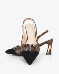 Giày Sandal Hạnh Dung Hai Màu Khóa Tròn HD11140AV