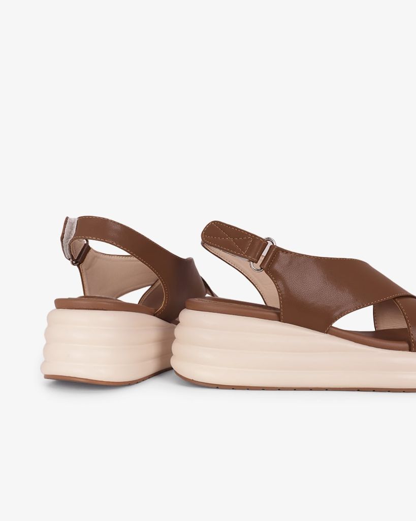 Sandal Đế Xuồng Hạnh Dung Hai Bản Quai Chéo To HD11148AV