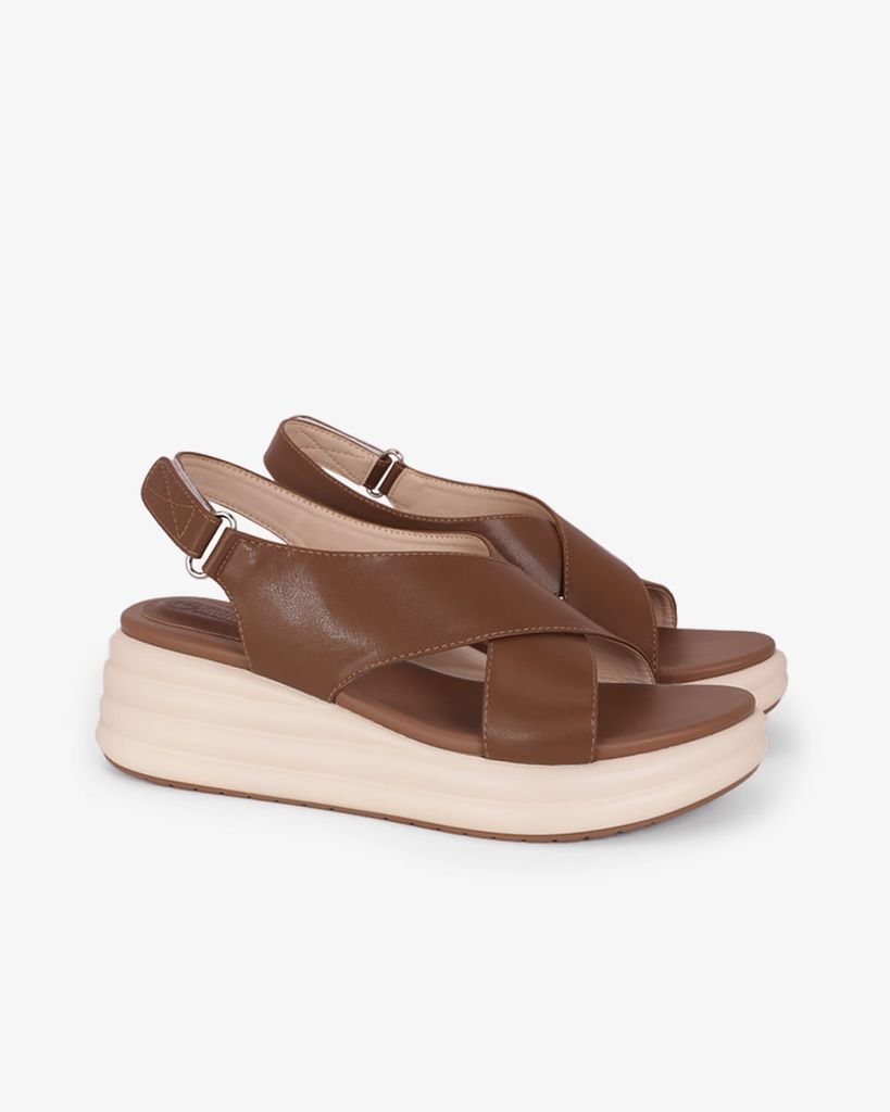 Sandal Đế Xuồng Hạnh Dung Hai Bản Quai Chéo To HD11148AV