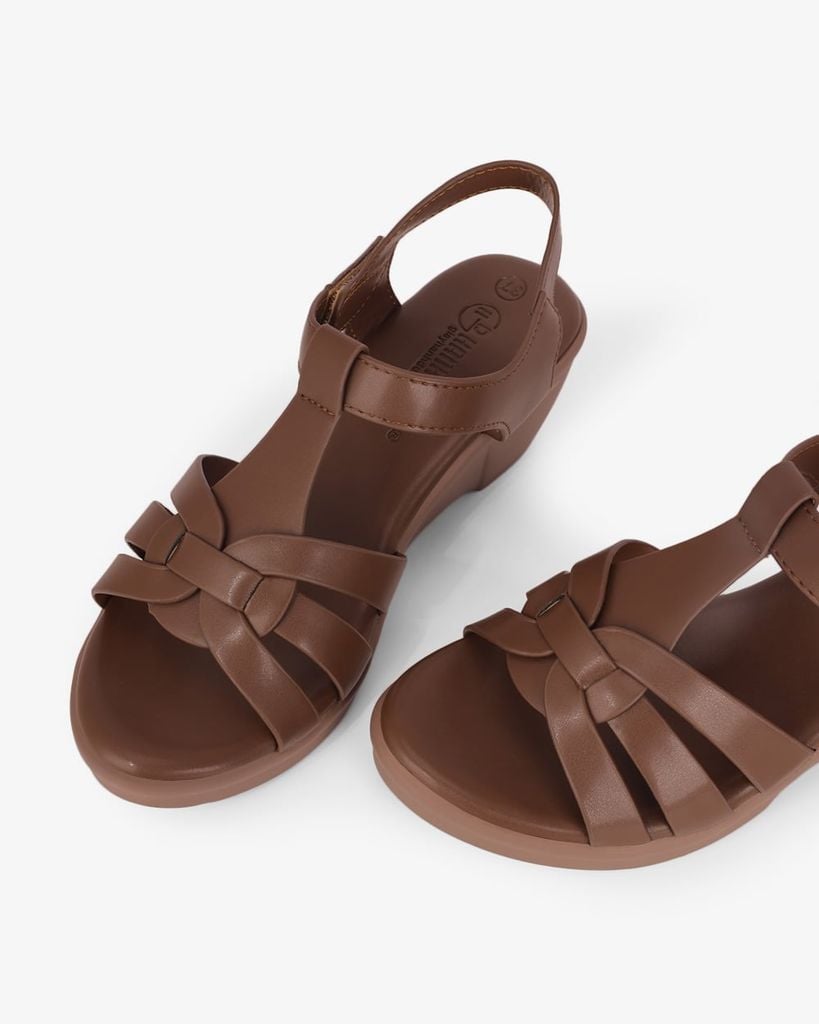 Sandal Đế Xuồng Hạnh Dung Ba Quai Đan Nối T HD11154AV