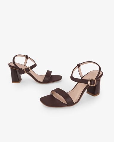 Sandal Hạnh Dung Cao Gót Quai Ngang Mảnh HD11158AV