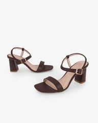 Sandal Hạnh Dung Cao Gót Quai Ngang Mảnh HD11158AV