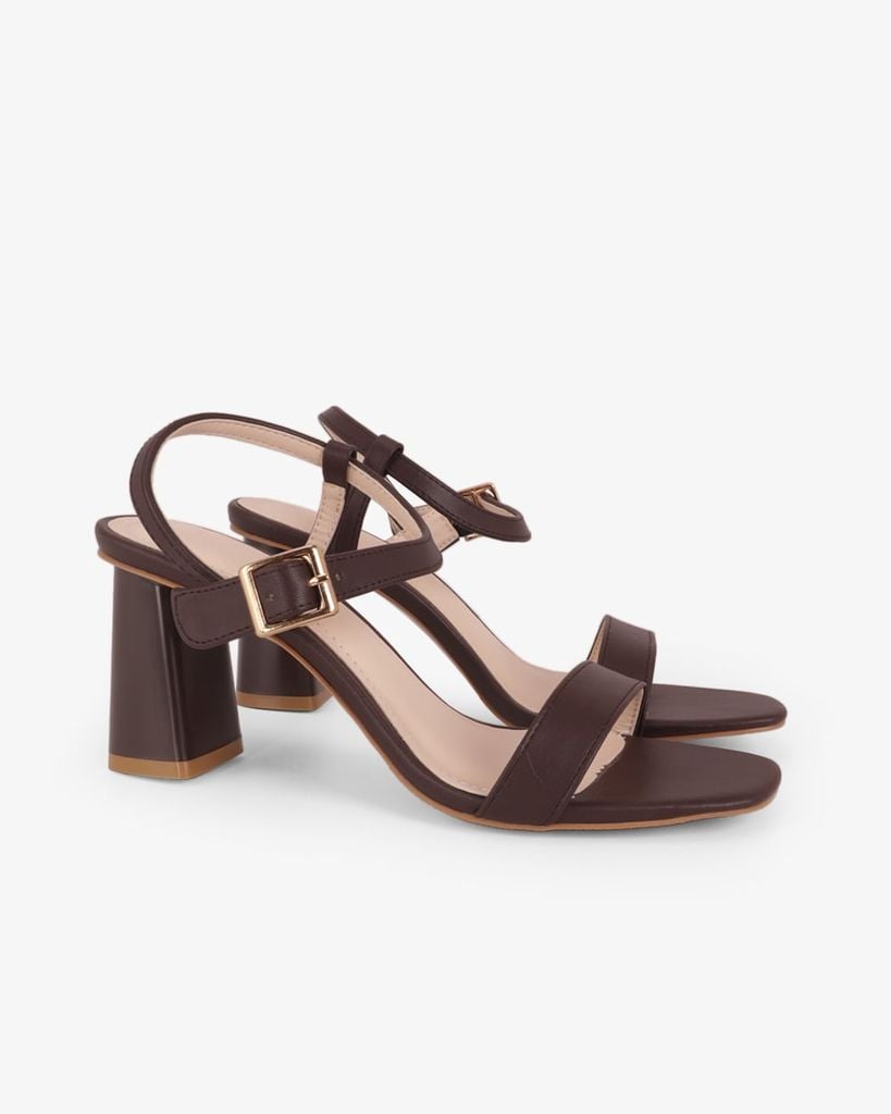 Sandal Hạnh Dung Cao Gót Quai Ngang Mảnh HD11158AV