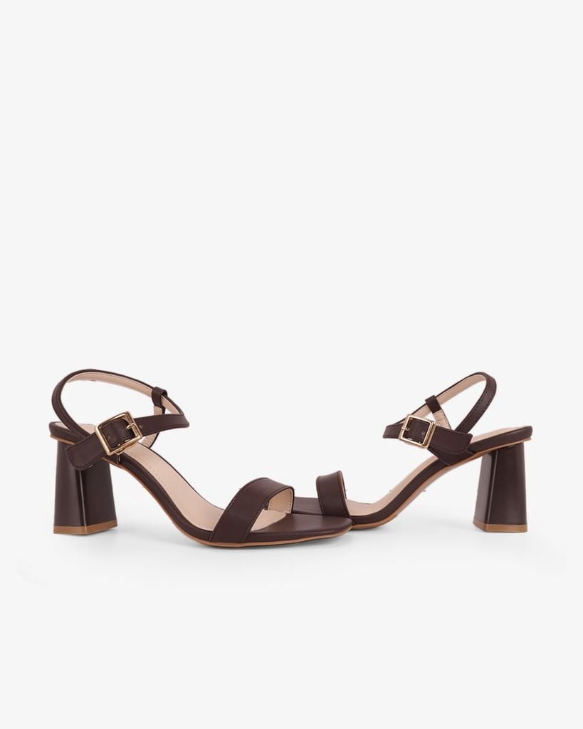 Sandal Hạnh Dung Cao Gót Quai Ngang Mảnh HD11158AV