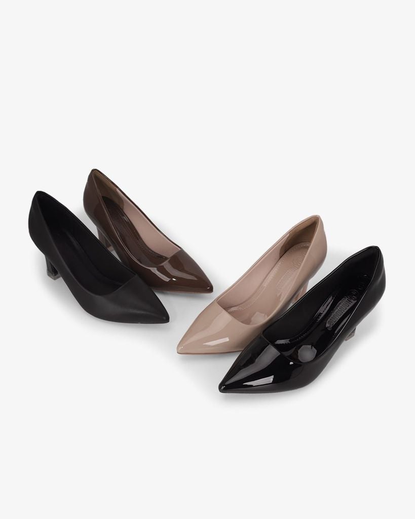 Giày Cao Gót Hạnh Dung Trơn Mũi Nhọn HD11166AV