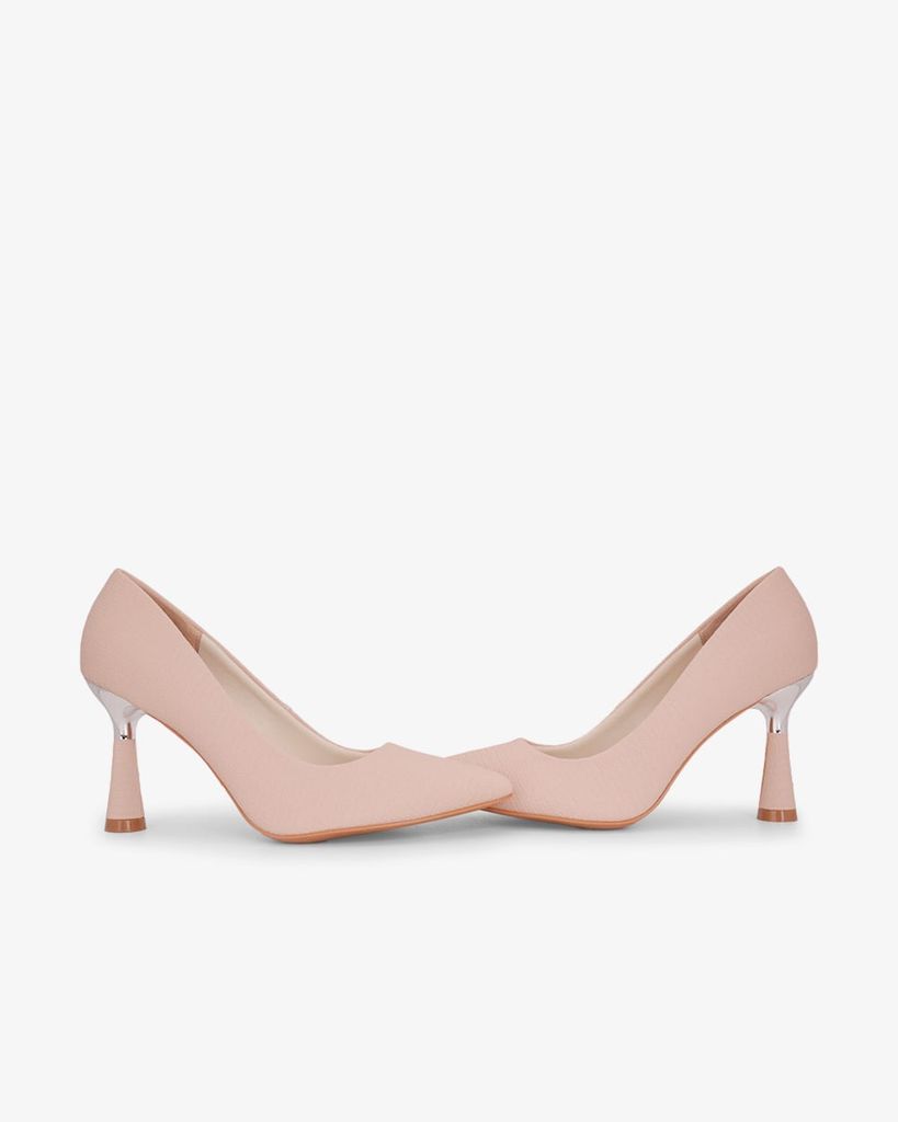 Giày Cao Gót Hạnh Dung Lụa Vân Nổi HD11169AV