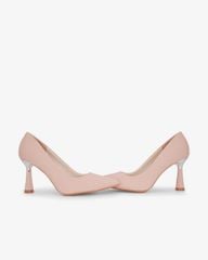 Giày Cao Gót Hạnh Dung Lụa Vân Nổi HD11169AV