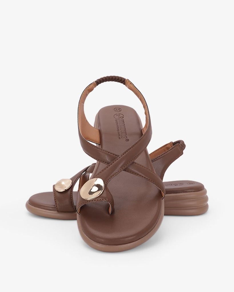 Sandal Hạnh Dung Xỏ Ngón Khoen Vàng HD11172AV