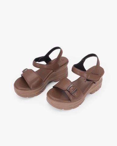 Sandal Đế Xuồng Hạnh Dung  Quai Ngang Khóa HD11181AV
