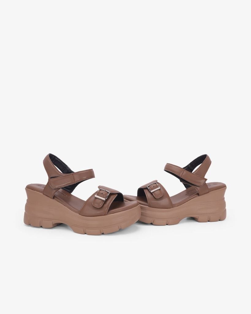Sandal Đế Xuồng Hạnh Dung  Quai Ngang Khóa HD11181AV